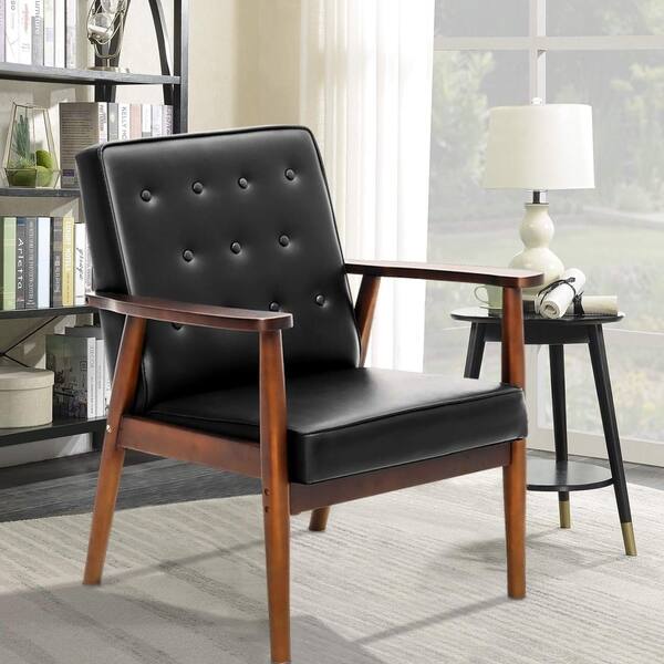 Shop Superday Mid Century Modern Wooden Lounge Arm Chair On Sale Overstock 29755293