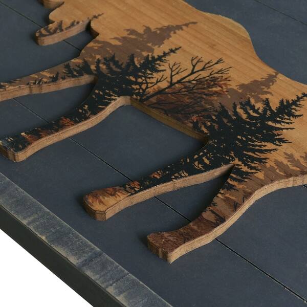 Forest Moose Wood Wall Decor Overstock 29755678