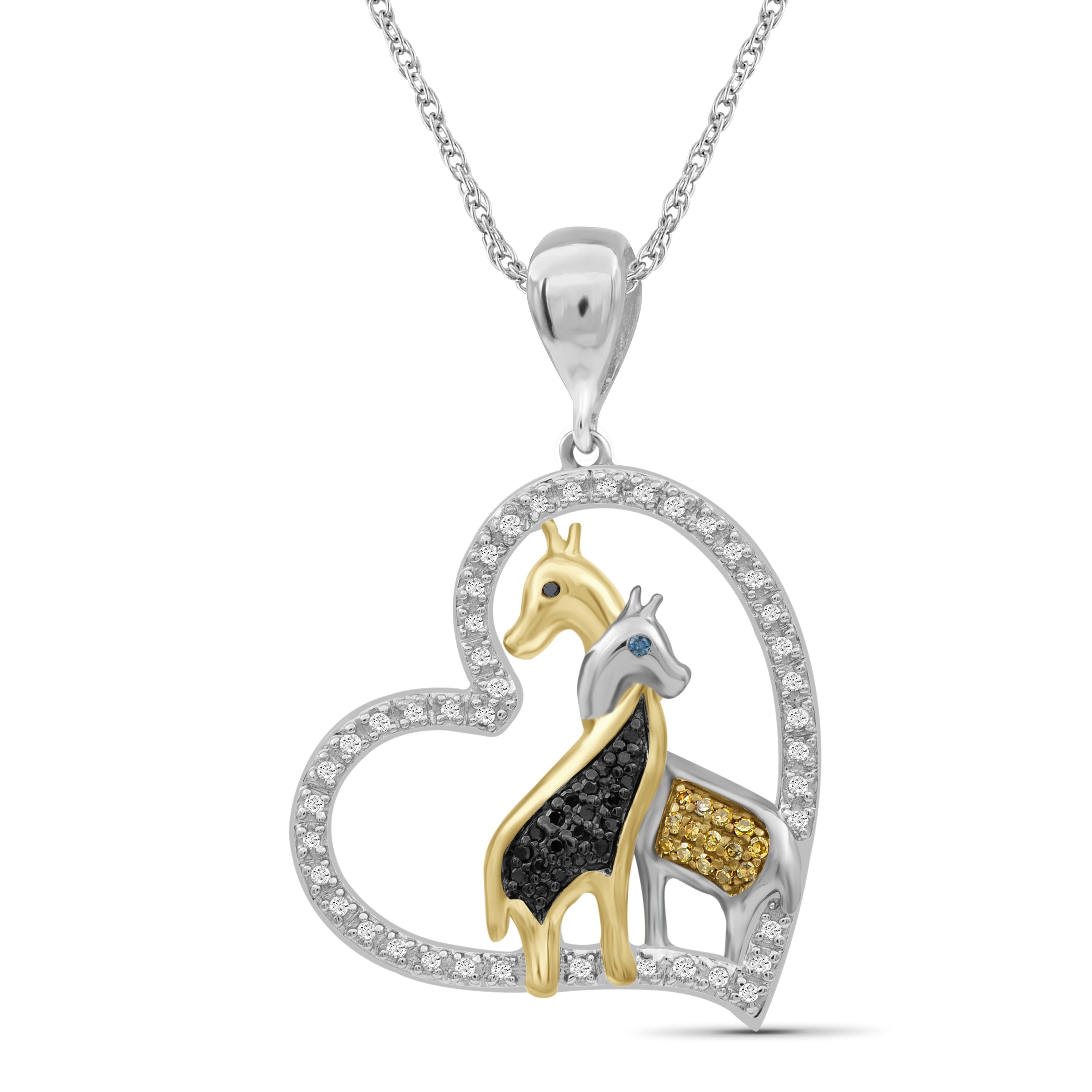 diamond giraffe necklace