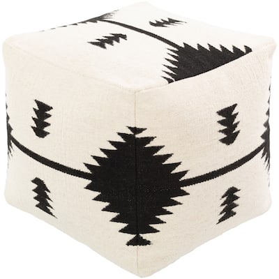 Kara Southwestern Ikat 18-inch Square Pouf