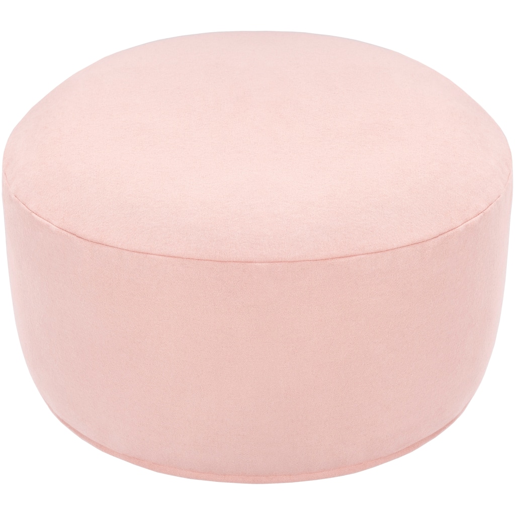 Amaya Modern Solid 30-inch Cylinder Pouf