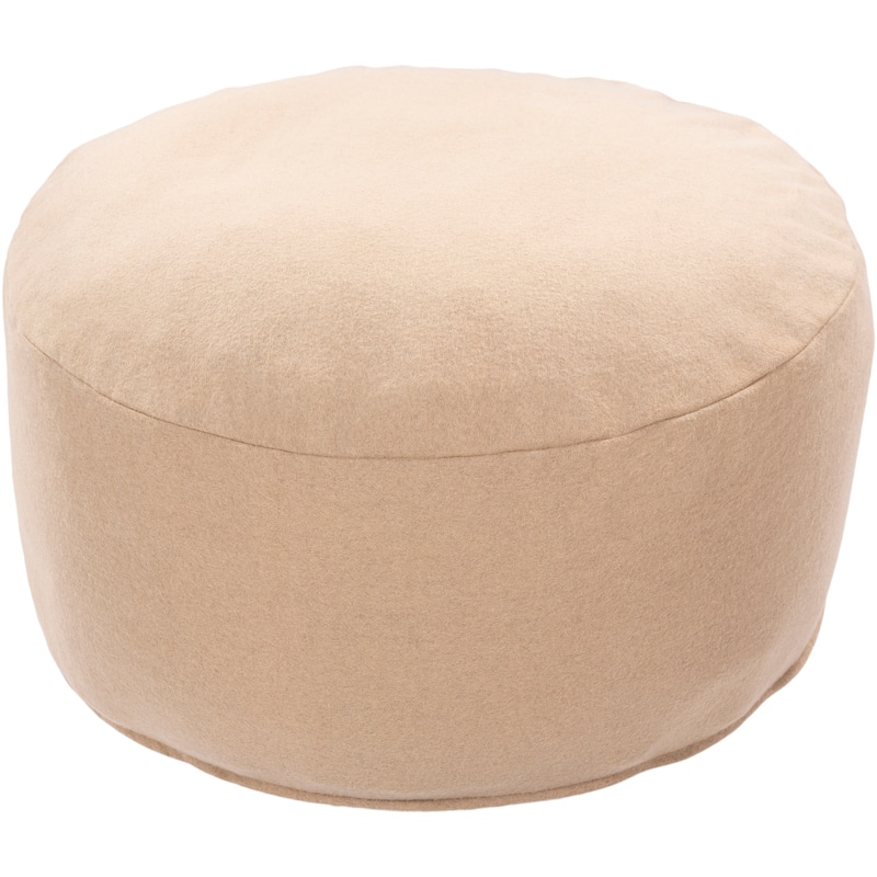 Artistic Weavers Amaya Modern Solid 30-inch Cylinder Pouf - Taupe