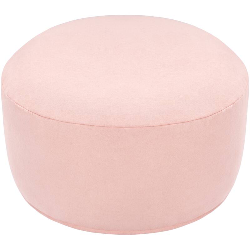 Amaya Modern Solid 30-inch Cylinder Pouf