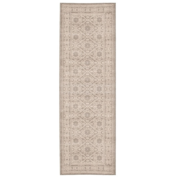 Handmade Emma Grey Rug - ECARPETGALLERY - 2'7 x 8'0