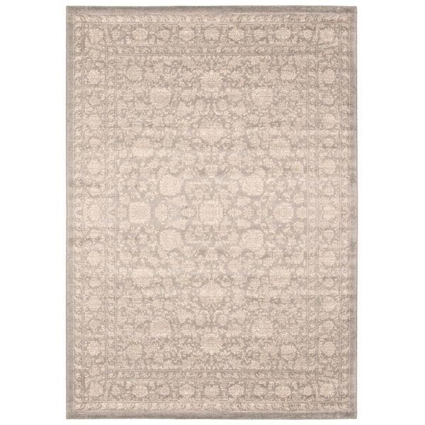 Handmade Olivia Grey Rug - ECARPETGALLERY - 6'7 x 9'6
