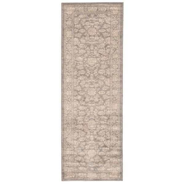 Handmade Olivia Grey Rug - ECARPETGALLERY - 2'7 x 8'0