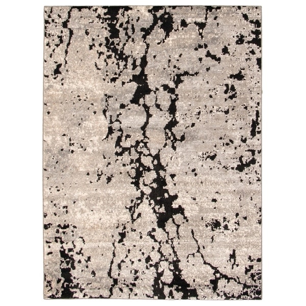 Handmade Stella Black Rug - ECARPETGALLERY - 6'7 x 9'6