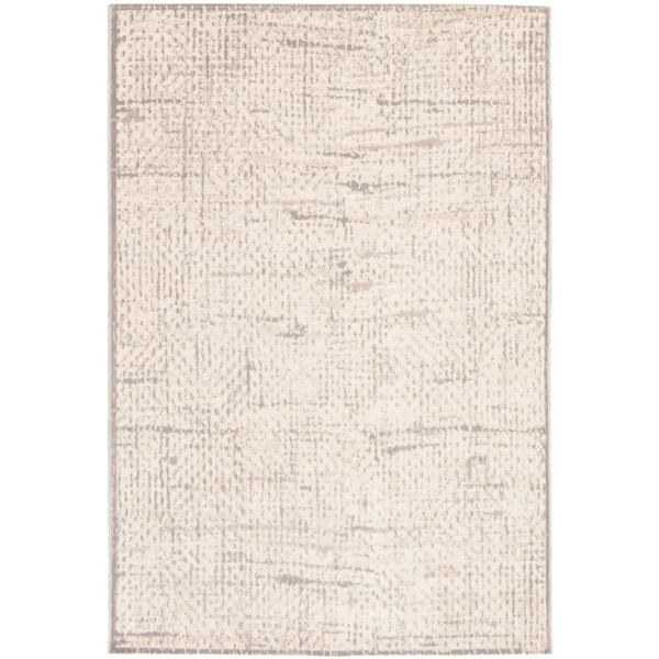 Handmade Expression Grey, Ivory Rug - ECARPETGALLERY - 7'7 x 10'2
