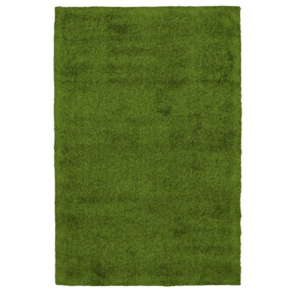 Handmade Art Grass Green Rug - ECARPETGALLERY - 4'0 x 6'0