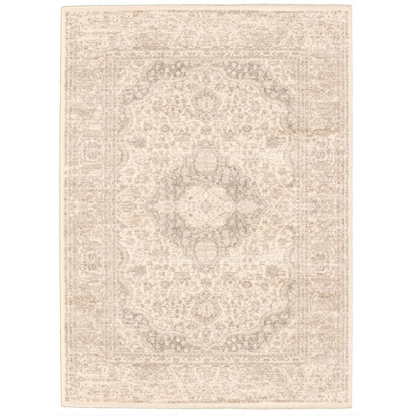 Handmade Victoria S Grey Rug - ECARPETGALLERY - 5'3 x 7'3