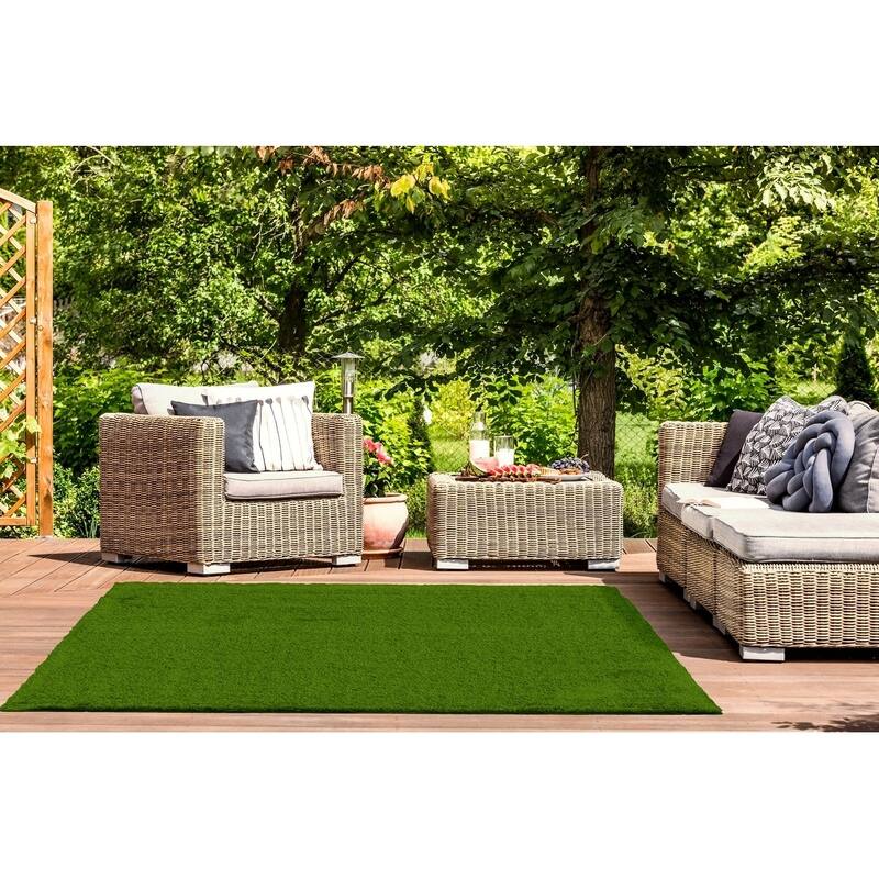 ECARPETGALLERY Faux Grass Natural Rug