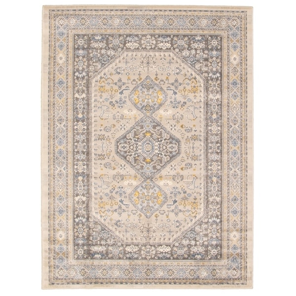 Handmade Sara Blue Rug - ECARPETGALLERY - 6'7 x 9'6