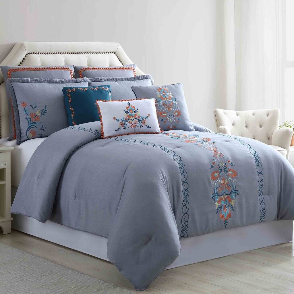 Modern Threads Sasha 8-Piece Embellished Comforter Set