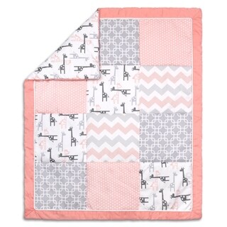 The Peanutshell Uptown Girl Quilt Coral