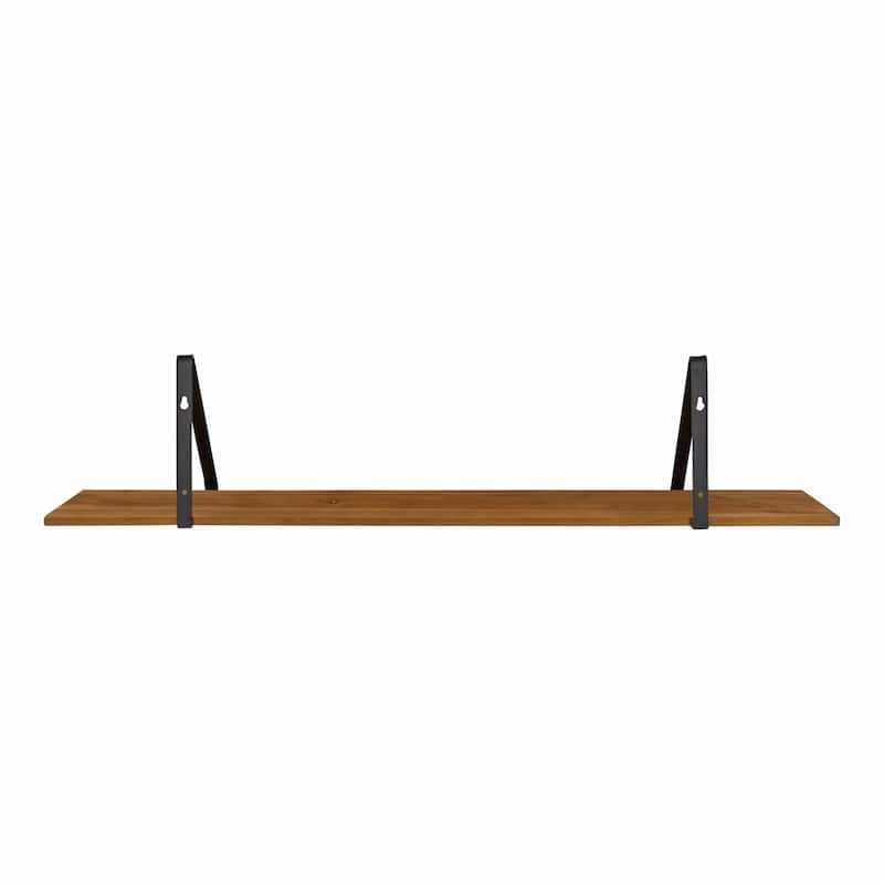 Kate and Laurel Solomon Rustic Shelf - 38x8x8