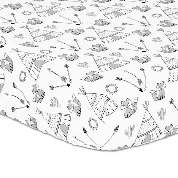 slide 1 of 1, The Peanutshell Southwest Fitted Crib Sheet