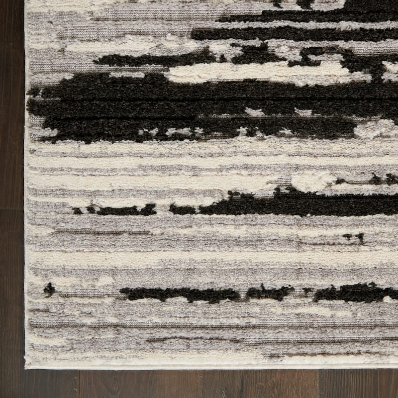 Nourison Textured Contemporary Abstract Area Rug