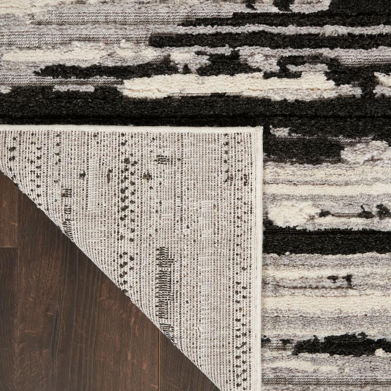 Nourison Textured Contemporary Abstract Area Rug