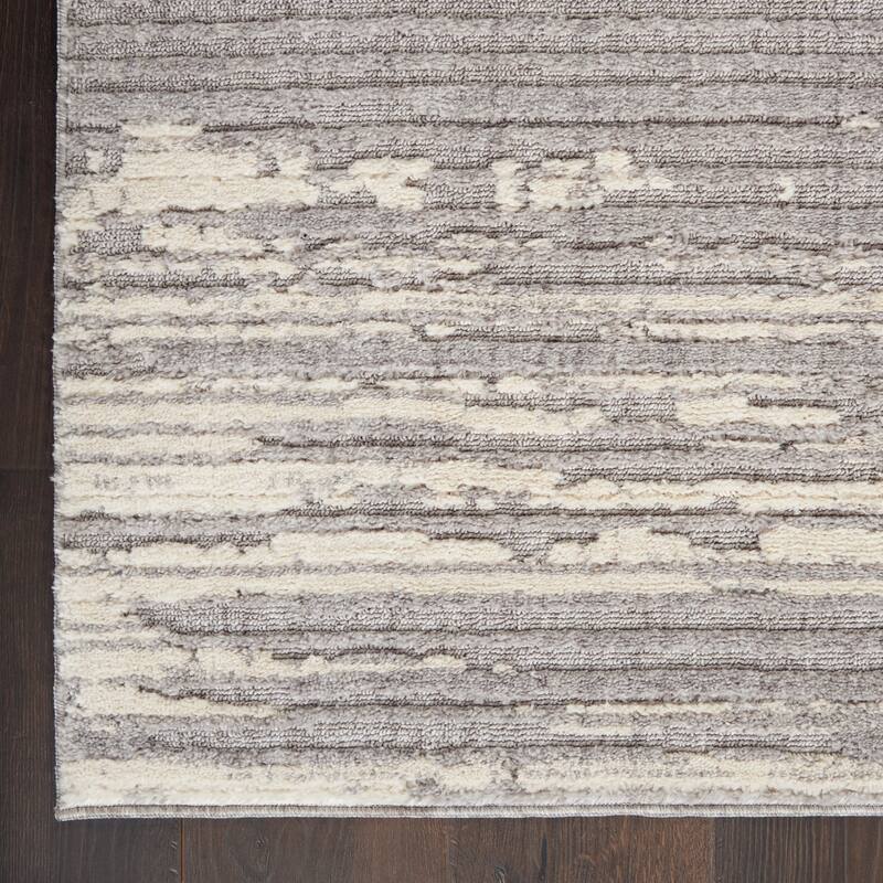 Nourison Textured Contemporary Abstract Area Rug