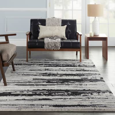 Nourison Textured Contemporary Abstract Area Rug
