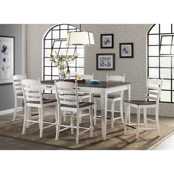 Shop Belgium Farmhouse Antique White Gathering Table With Drawers