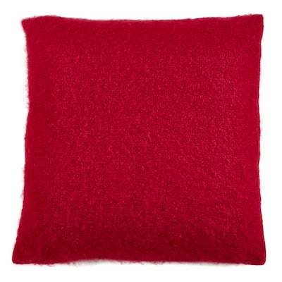Faux Mohair Design Throw Pillow