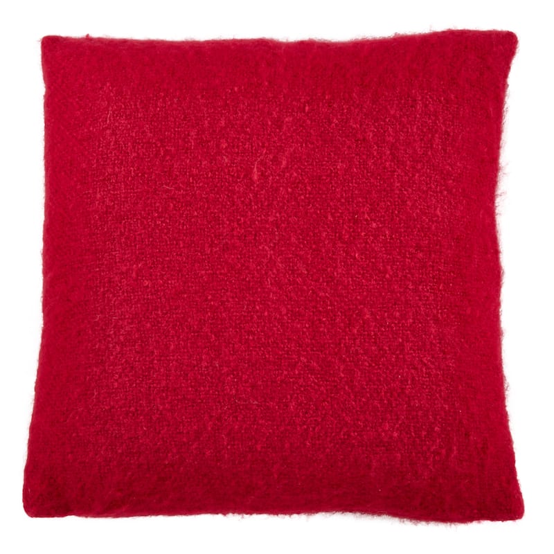 Faux Mohair Design Throw Pillow