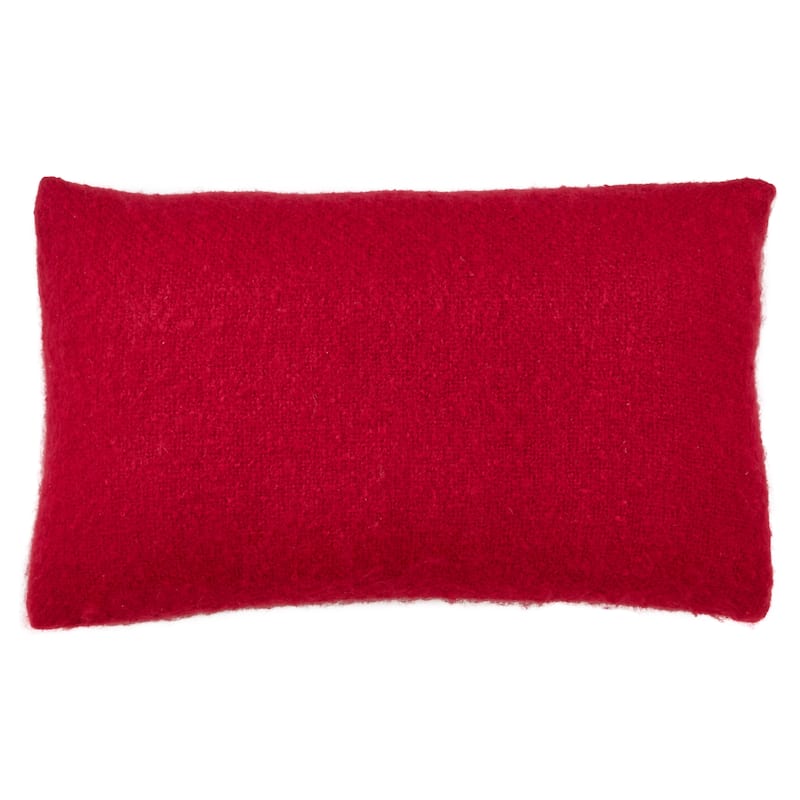 Faux Mohair Design Throw Pillow
