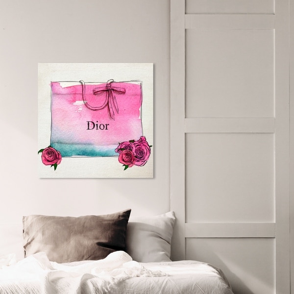 Oliver Gal 'Hazy Eyed' Fashion and Glam Wall Art Canvas Print - Pink, White