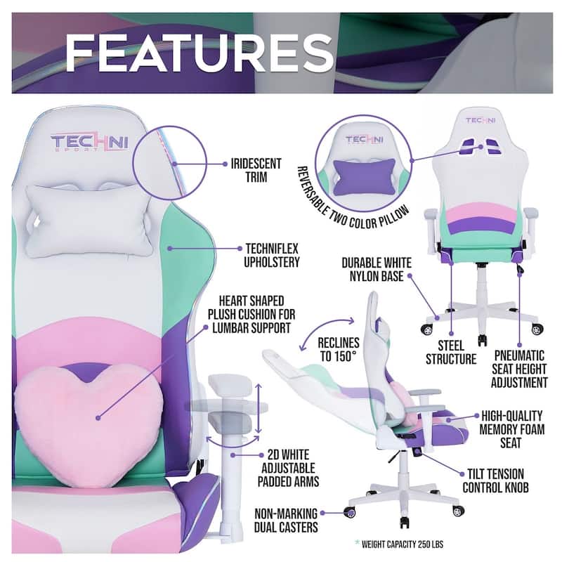 Kawaii Style High-Back Gaming Chair