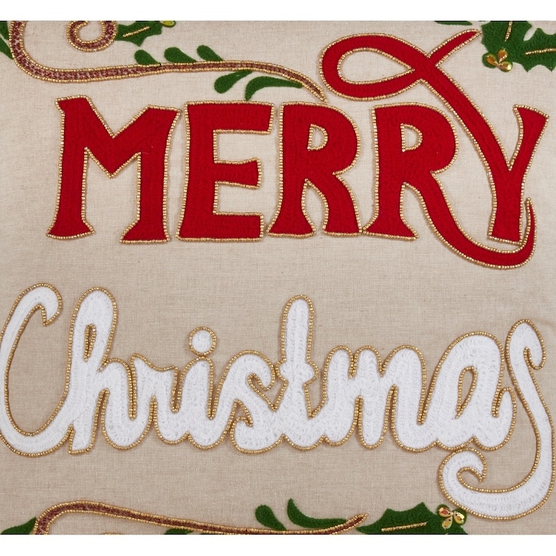 Merry Christmas Design Throw Pillow