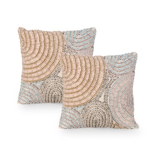 Boho Cotton Throw Pillow Throw Pillow by Christopher