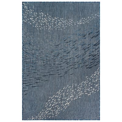 Liora Manne Carmel School Of Fish Indoor/Outdoor Area Rug