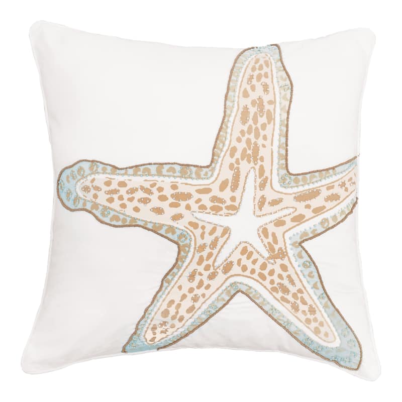 Hand Beaded Amber Sands Accent Decorative Accent Throw Pillow