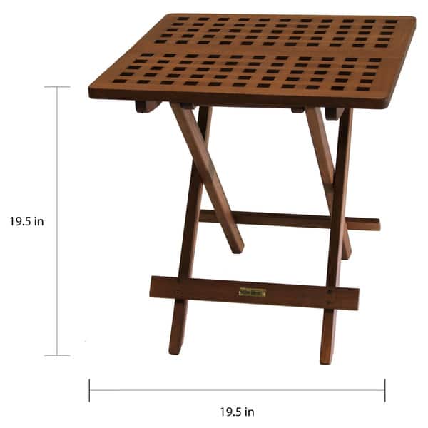 Eilaf Eucalyptus Folding Side Table by Havenside Home Bed Bath & Beyond 29768445