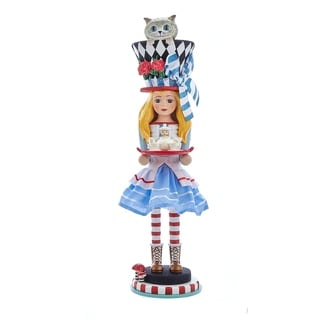 Kurt Adler 6.25-Inch Hollywood Hats Alice Teaparty Ornament