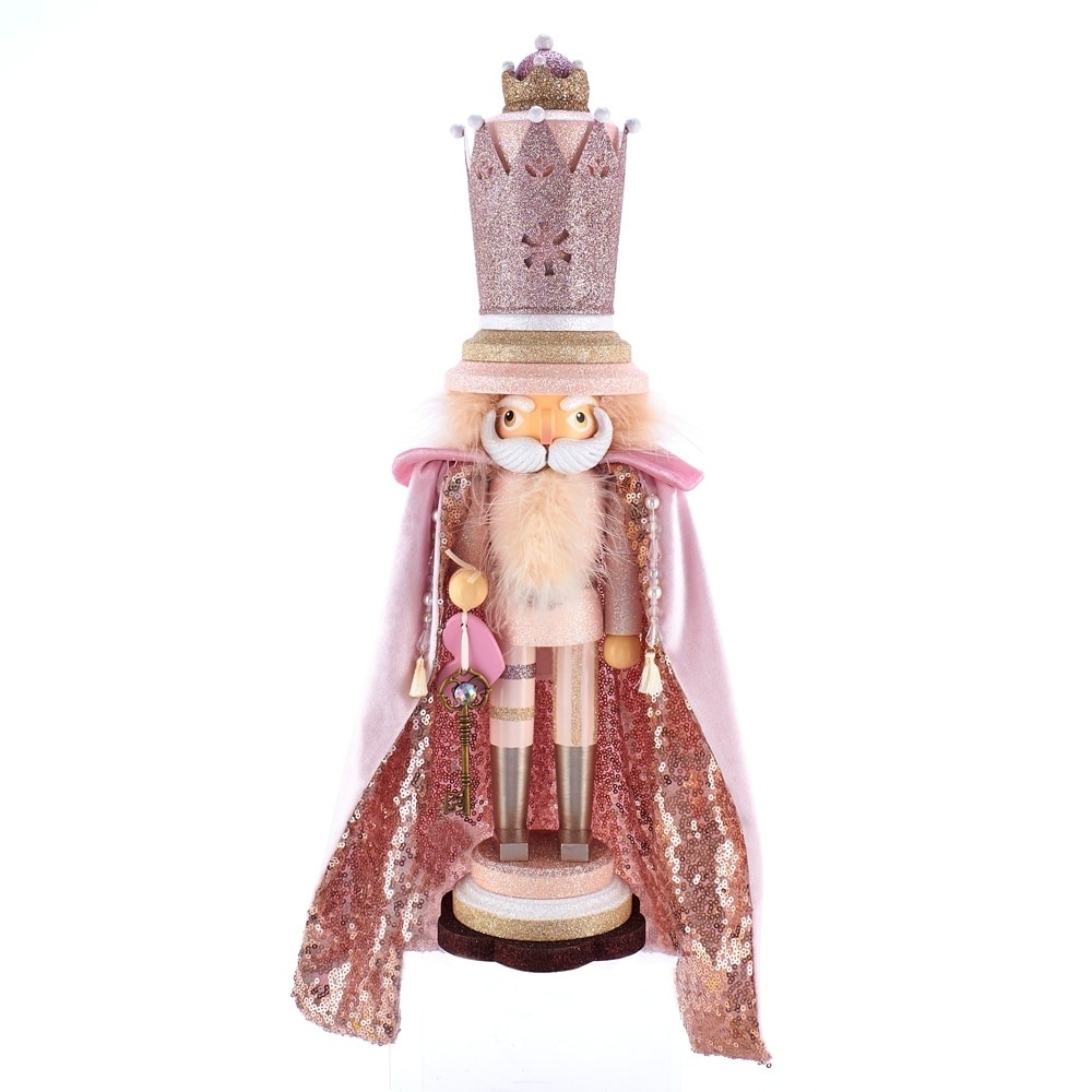 Kurt Adler 19-Inch Hollywood™ Pink King Nutcracker - On Sale - Bed