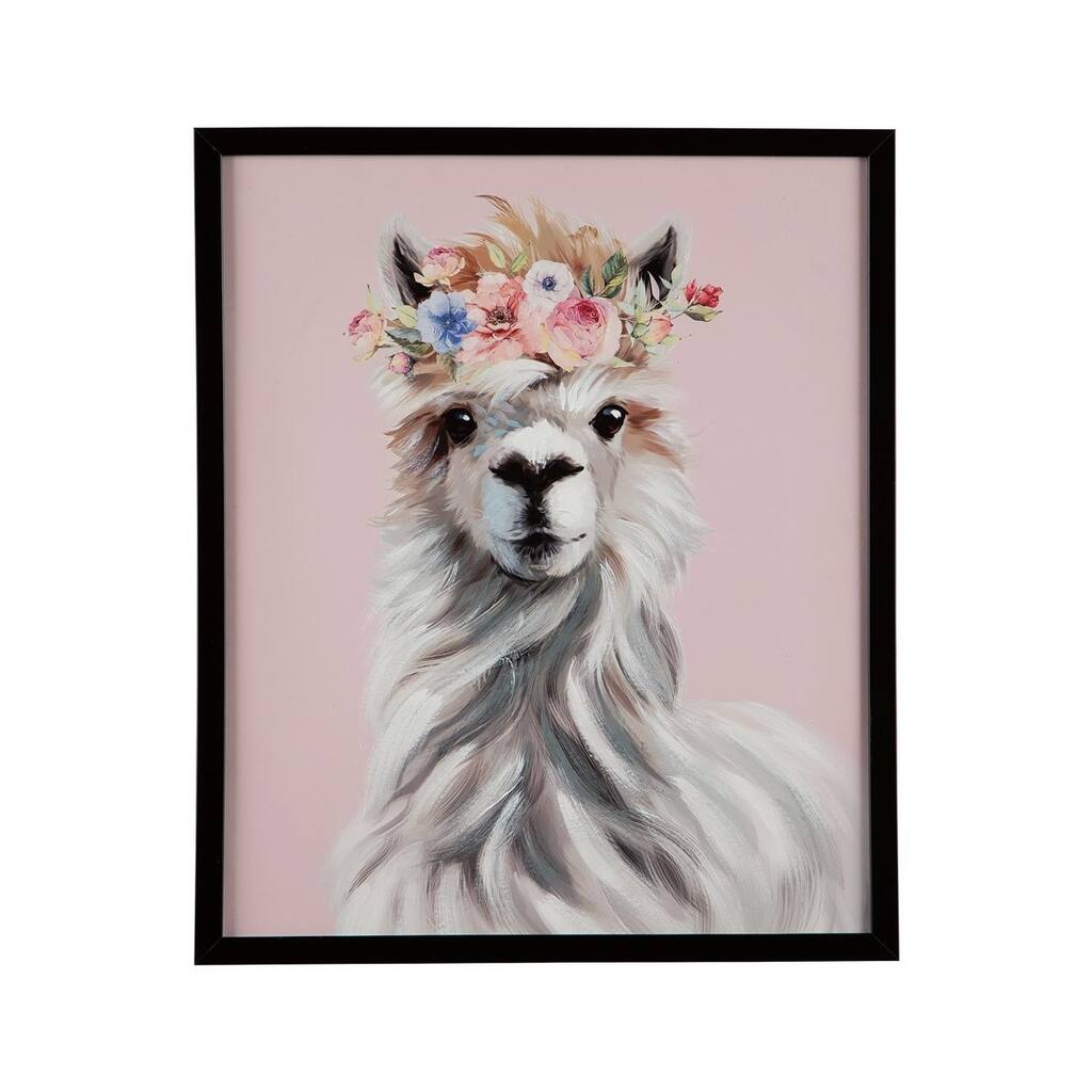 Josie Wall Art - Youth - Framed - Llama