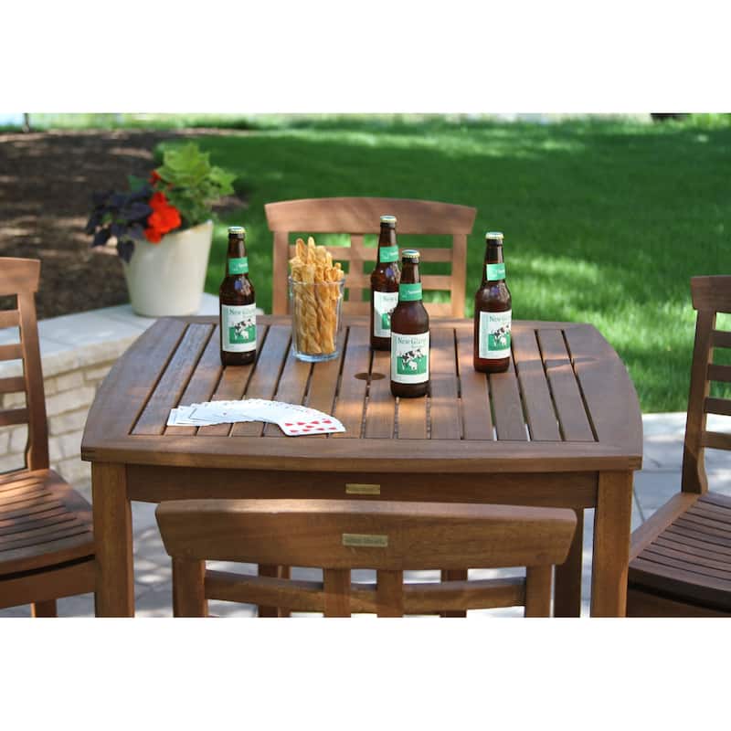 Eilaf Eucalyptus Square Bar table - N/A
