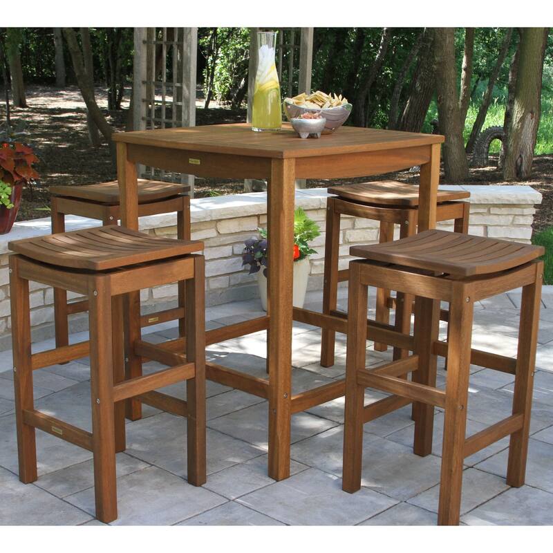 Eilaf Eucalyptus Square Bar table - N/A