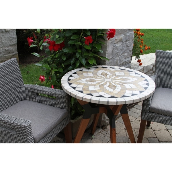 Outdoor mosaic 2025 stone bistro table