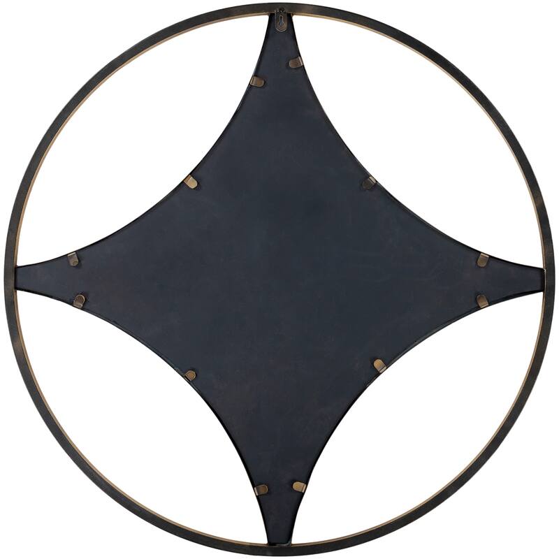 Artistic Weavers Lorena Golden Circle Diamond Mirror - 30" x 30"