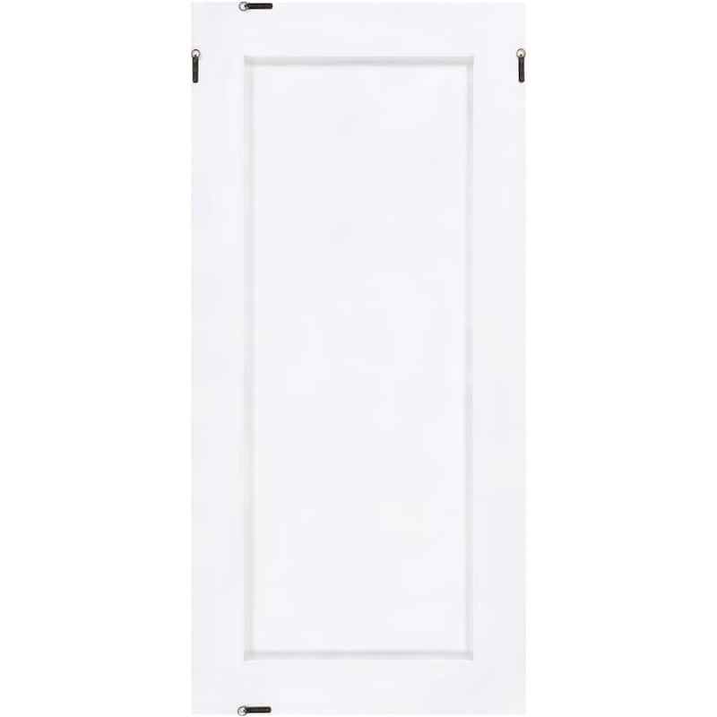 Stacy Ivory Striped Wooden Mirror - 35" x 75"