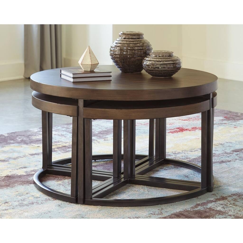 Johurst Cocktail Table with 4 Stools - Set of 5