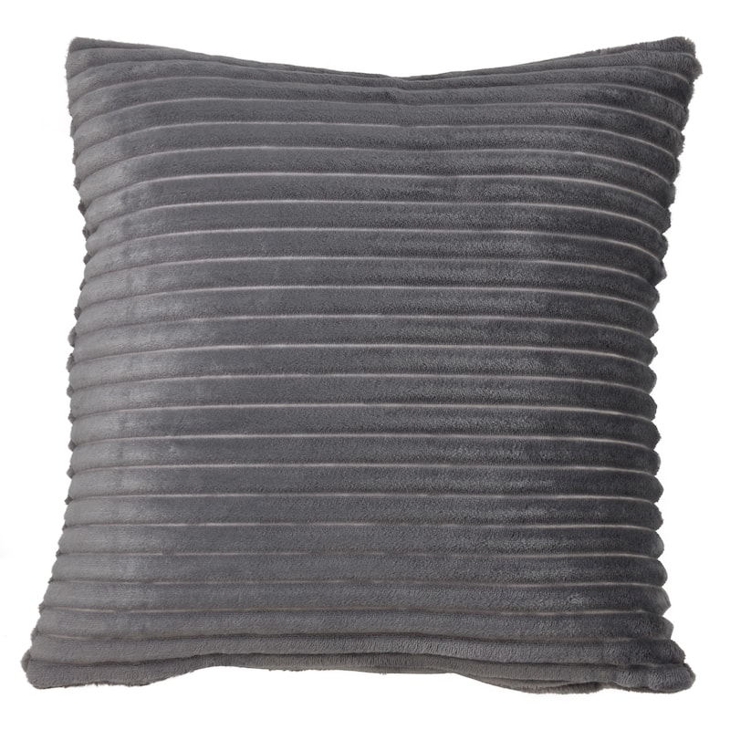 Faux Rabbit Fur Poly Filled Throw Pillow