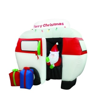 6.5FT Airblown Camper with Santa - On Sale - Bed Bath & Beyond - 29769450