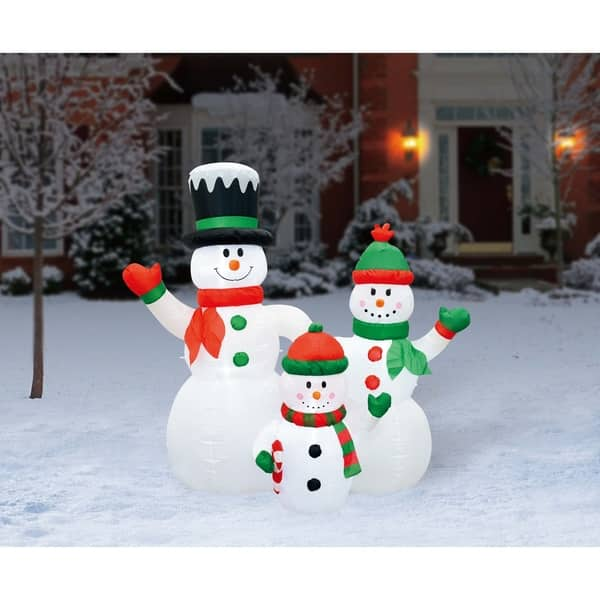 6ft Inflatable Snowman Family - On Sale - Bed Bath & Beyond - 29769481