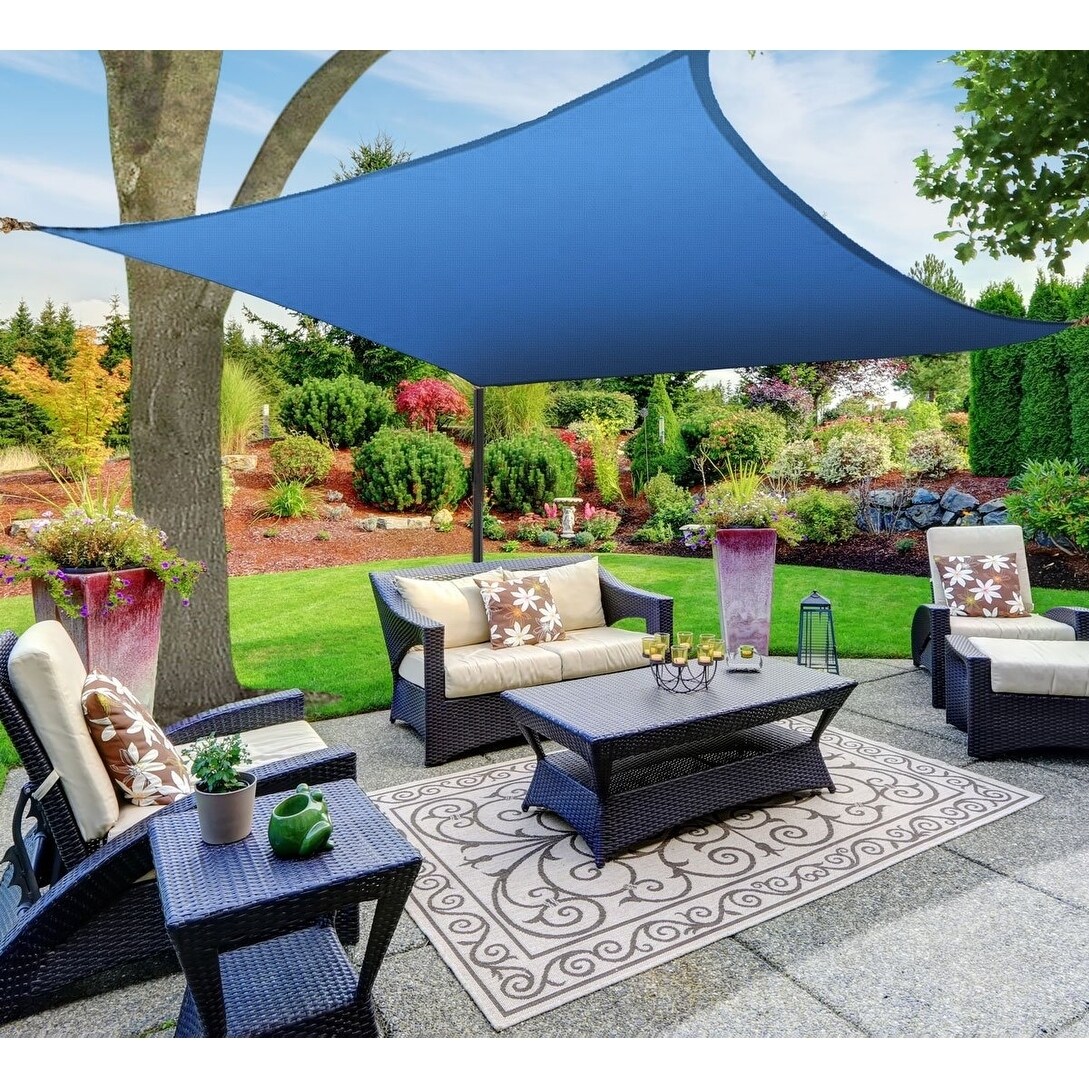 Shop Sun Shade Sail Canopy Square Blue 18 X 18 Free