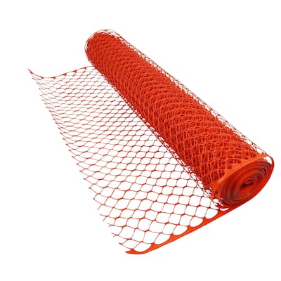 Boen 4' x 100' HD Orange Safety Snow Fence - Diamond Grid