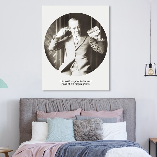 Oliver Gal 'Empty glass' Classic and Figurative Wall Art Canvas Print - Black, White